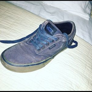 Blue Vans w/ gum soles